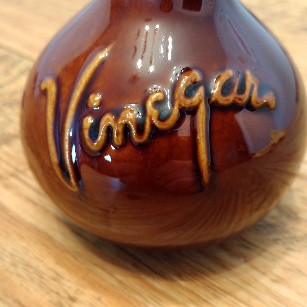 Vintage Hull Vinegar Cruet W/ Cork Stopper - Picture 3 of 15
